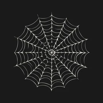 Spider web. Vector illustration. Isolated background. Element for Halloween. Stock Illustration