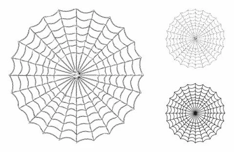 Spider Web Vector Mesh Network Model and Triangle Mosaic Icon 스톡 일러스트