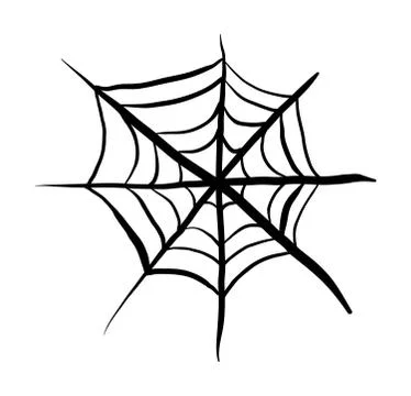 Spider web vector symbol icon design. Beautiful illustration isolated on whit Stock Illustration