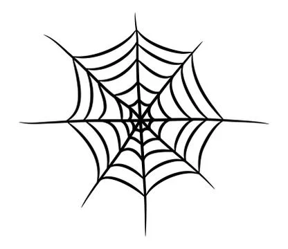 Spider web vector symbol icon design. Beautiful illustration isolated on whit Stock Illustration