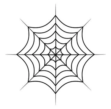 Spider web vector symbol icon design. Beautiful illustration isolated on whit Stock Illustration