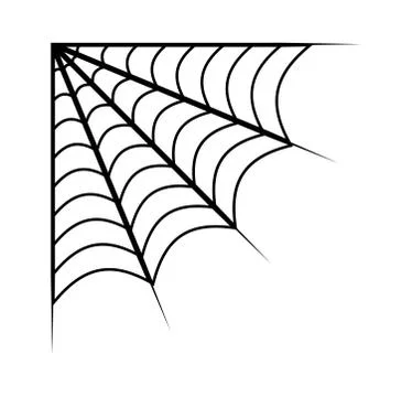 Spider web vector symbol icon design. Beautiful illustration isolated on whit Stock Illustration