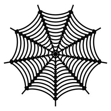Spider web vector symbol icon design. Beautiful illustration isolated on whit Stock Illustration