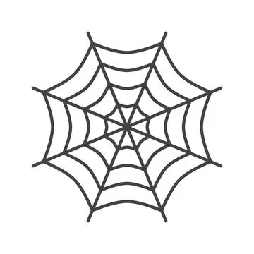 Spider webs icon flat vector illustration Illustrazione stock
