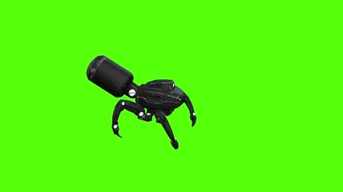 SpiderBot Jumping Green Screen Animation 4K Rendering Stock-Footage 264549557