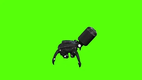 SpiderBot Walking Green Screen Animation 4K Rendering Vídeo Stock 264549516