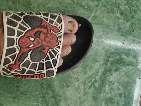 Spiderman sandals Foto stock
