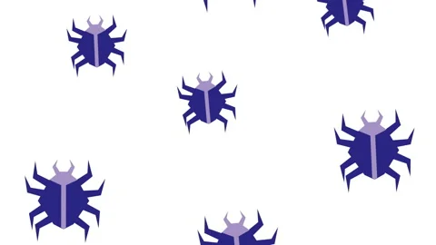 Spiders animals pattern cyber security Stock Footage 158653764