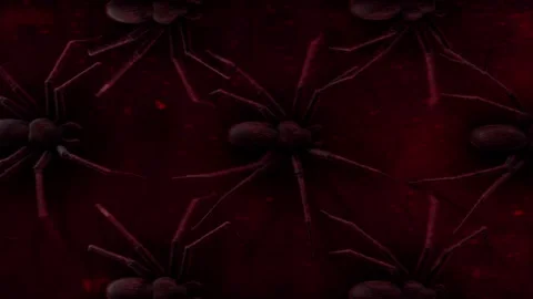 Spiders Crawl Across Background Stock Footage 264283287