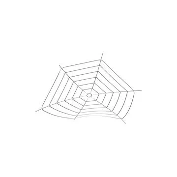 Spiders web figured on a white background Stock-Illustration