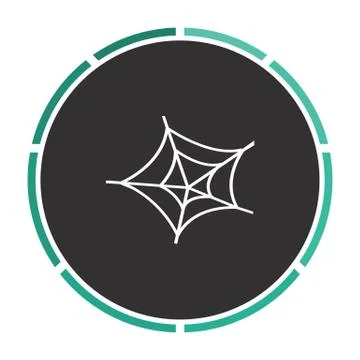 Spiderweb computer symbol Illustrazione stock