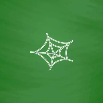 Spiderweb computer symbol Illustrazione stock