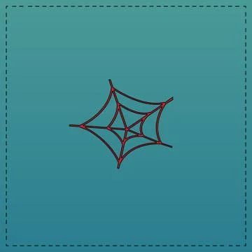 Spiderweb computer symbol Illustrazione stock