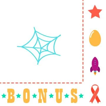 Spiderweb computer symbol Stock Illustration
