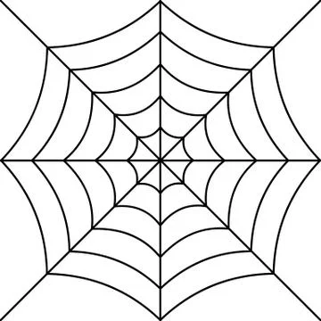 The spiderweb icon 스톡 일러스트