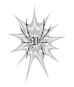 Spiderweb theme Illustrazione stock