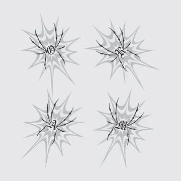 Spiderweb theme Stock Illustration