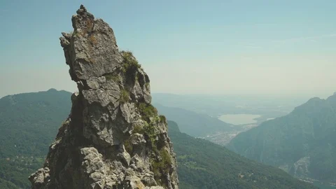 Spier of the Grigna Mountain Video stock 120413830