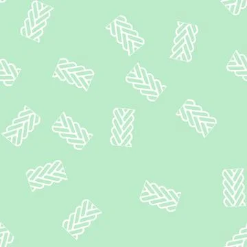 Spiga wheat chain line vector seamless pattern 스톡 일러스트