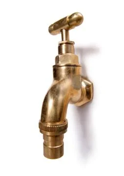 Spigot isolated on white background Stock Photos
