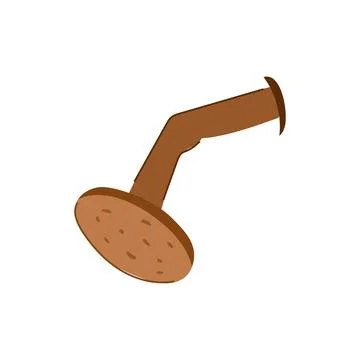 Spike bent nail cartoon vector illustration Ilustración de archivo