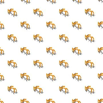 Spike for boot pattern seamless Stock Illustration