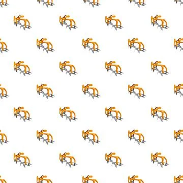 Spike for boot pattern seamless vector Stock Illustration