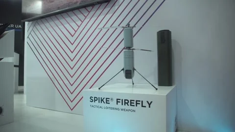 SPIKE FIREFLY tactical loitering weapon system Video stock 340524258