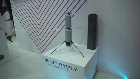 SPIKE FIREFLY tactical loitering weapon system Stockbeeldmateriaal 340524719