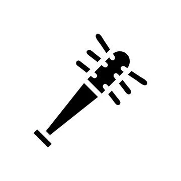 Spiked bat weapon icon. Concept of violence, crime, and danger. Stock Illustration
