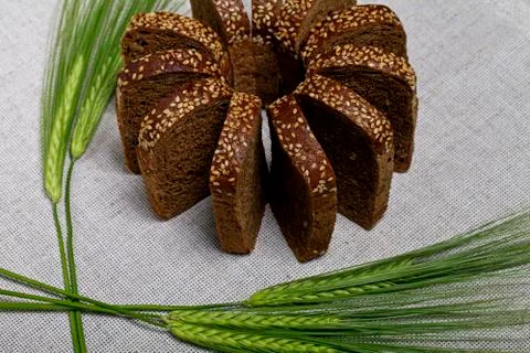 Spikes and bread Foto stock