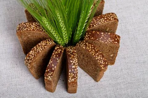 Spikes and bread Foto stock
