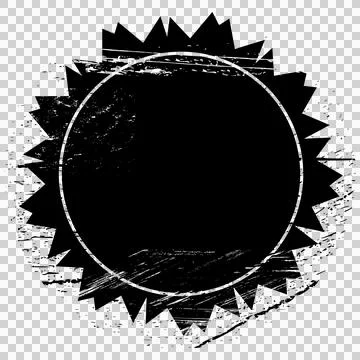Spiky grunge circle seal Stock-Illustration