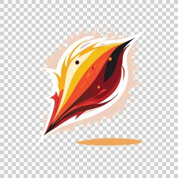 Spiky Leaf Shadow Projection Icon casting silhouette Stock Illustration