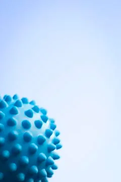 Spiky physiotherapy ball Stock Photos