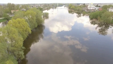 Spill river view from above Stock Footage 104518301