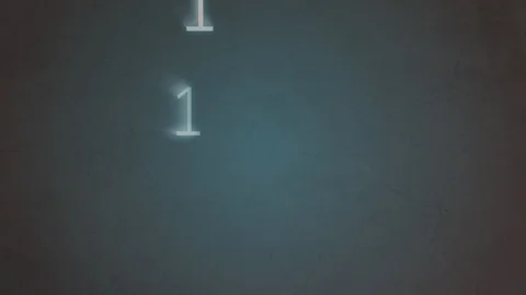 Spilled coffee and binary codes Stock Footage 107673077