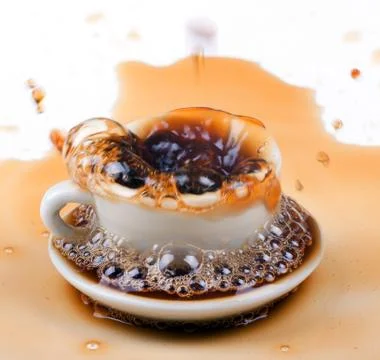 Spilled coffee Stock Photos