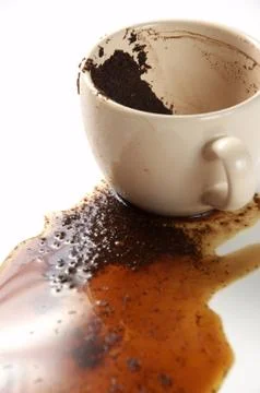 Spilled coffee Stock Photos