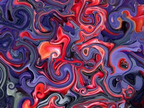 Spilled color paint on the table Stock Illustration