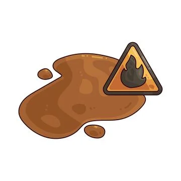 Spilled fuel illustration Stock Illustration