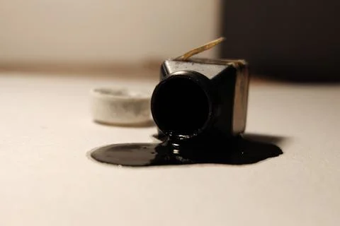 Spilled ink Stock Photos
