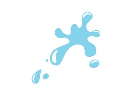 Spilled liquid vector background in simple flat style isolated on white backdrop イラスト素材