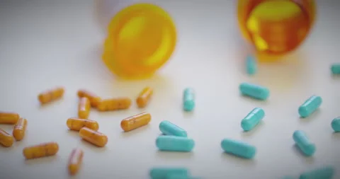 Spilled Medication Stock Footage 229659263