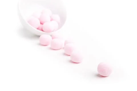 Spilled sweet candy Stock Photos