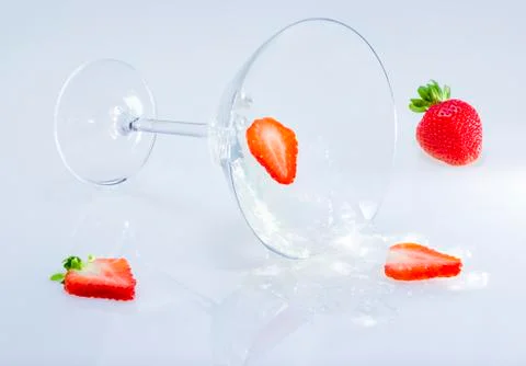 Spilling coctail. Stock Photos