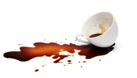 Spilling coffee Stock Photos