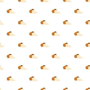 Spilling flour from sack seamless pattern background Illustrazione stock