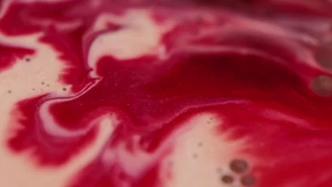 Spilling ink molecular texture paint oil bubble Stock Footage 330566767