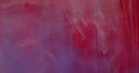 Spilling paint blur ink cloud liquid drops flow Stock Footage 303842031